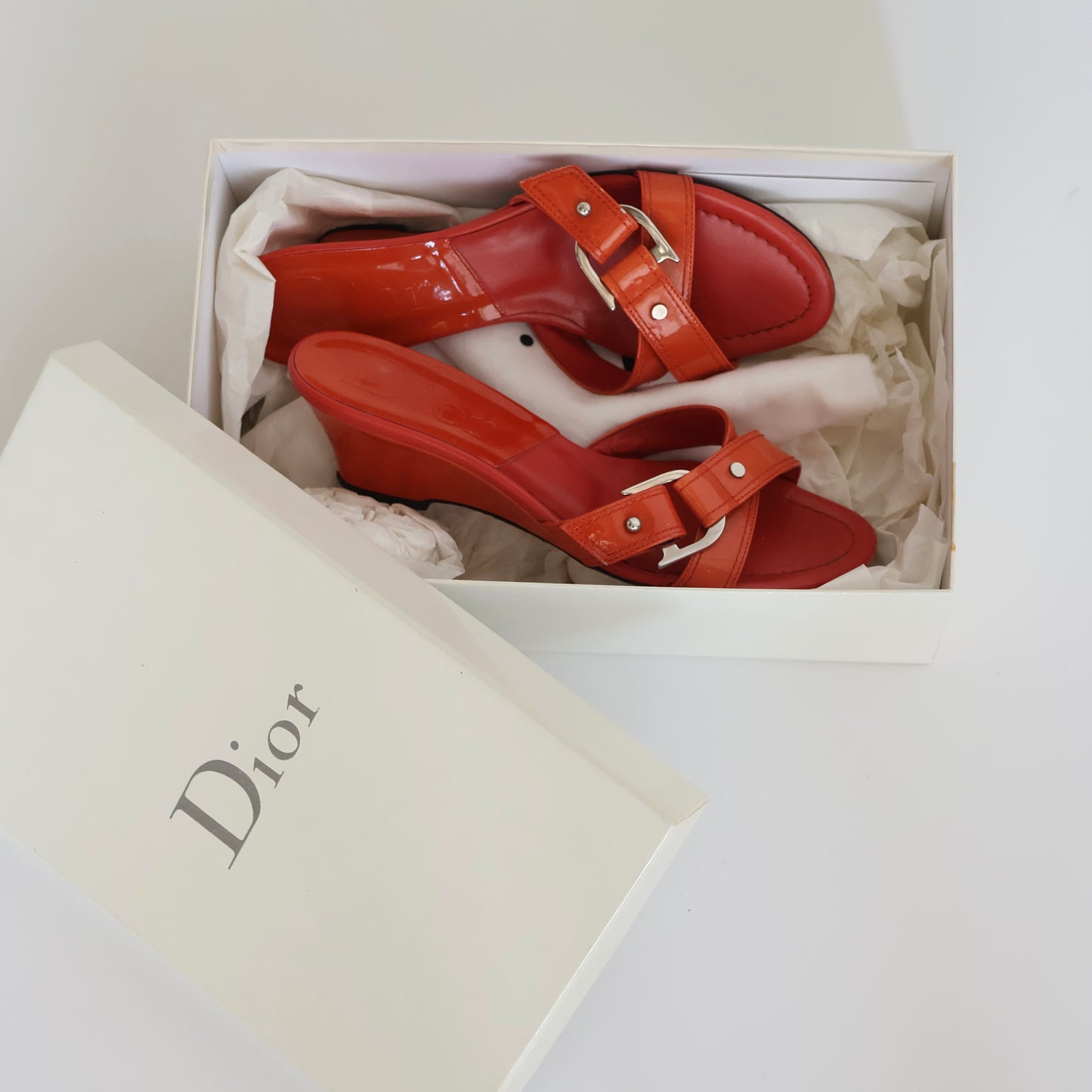 CHRISTIAN DIOR LOGO MULES