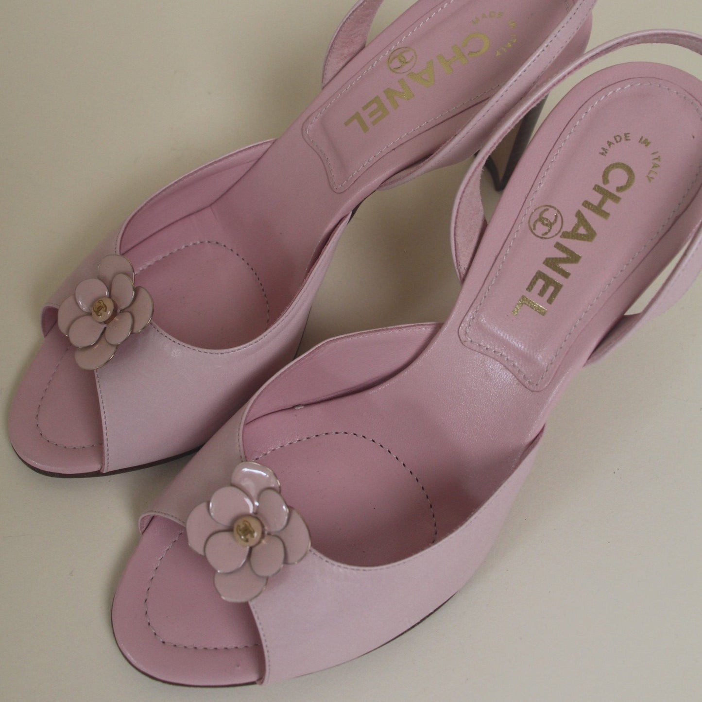 CHANEL CAMELLIA FLOWER PUMPS