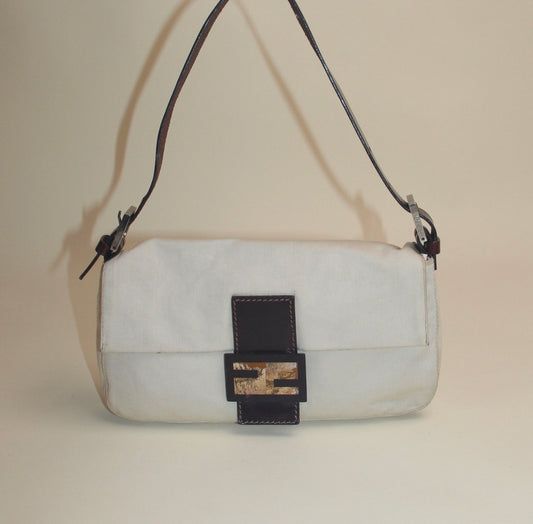 FENDI BAGUETTE BAG - CREAM