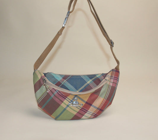 VIVIENNE WESTWOOD TARTAN SIDE BAG